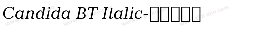 Candida BT Italic字体转换
